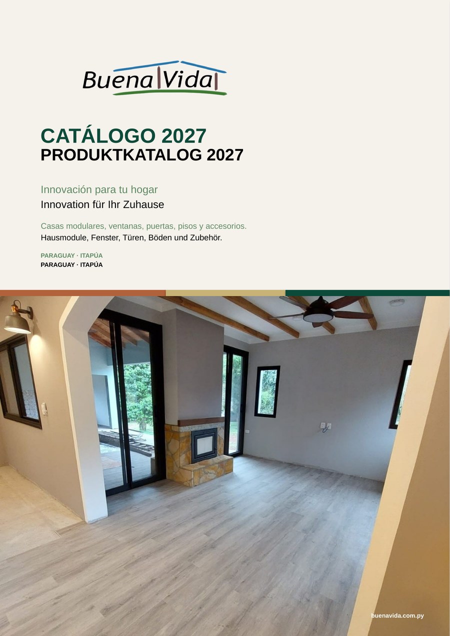 Buena Vida Produktkatalog 2027 – Titelseite